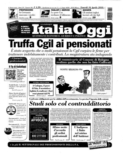 Italia oggi : quotidiano di economia finanza e politica